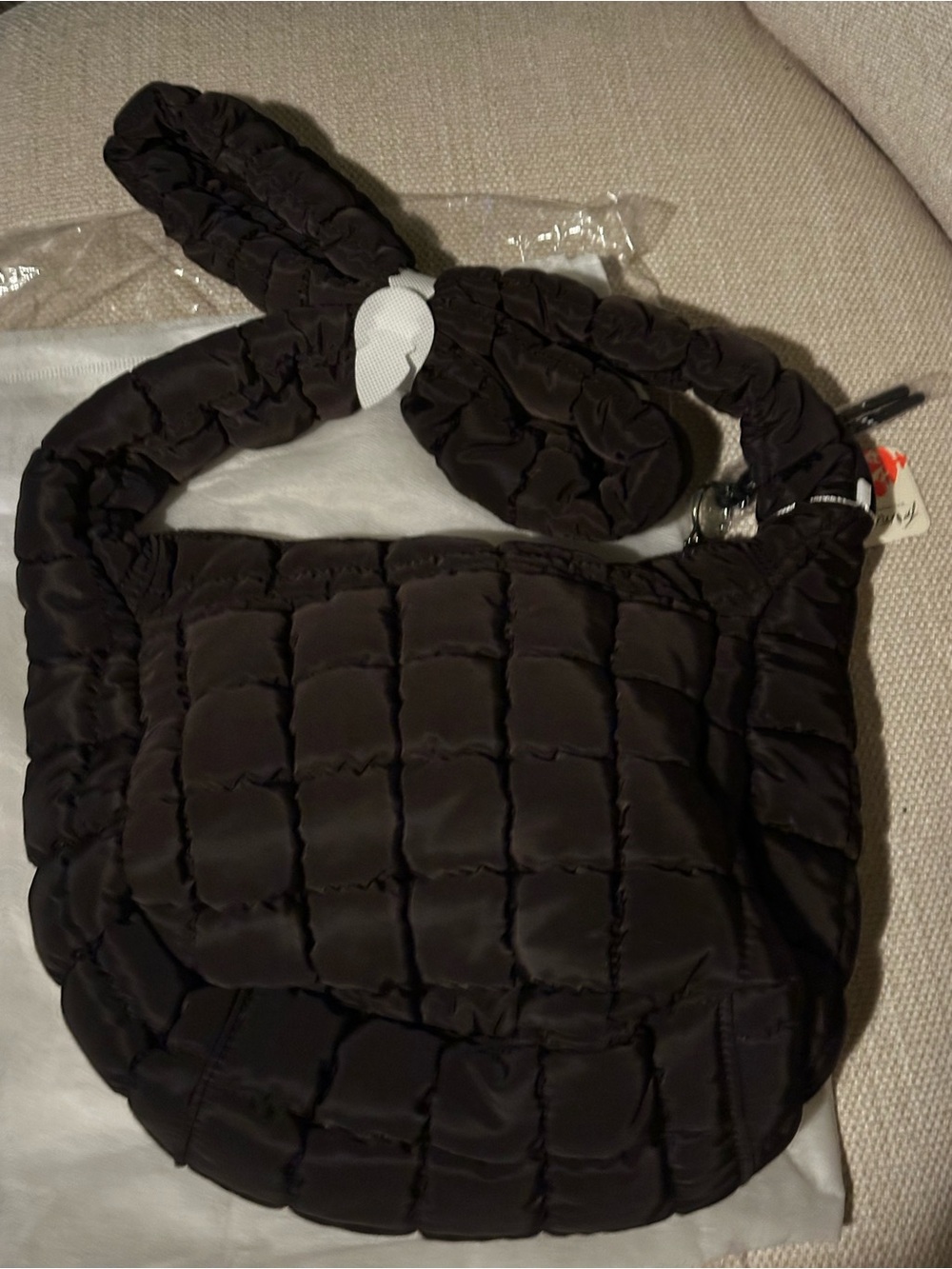 😍NWT! Free People! Mini Carry All in Chocolate! Adorable brown! - Picture 6 of 6